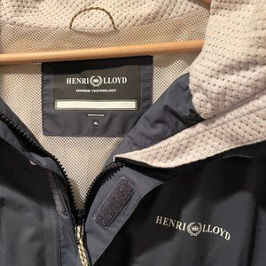Mens Henri Lloyd Size XL Marine Technology hooded rain parka